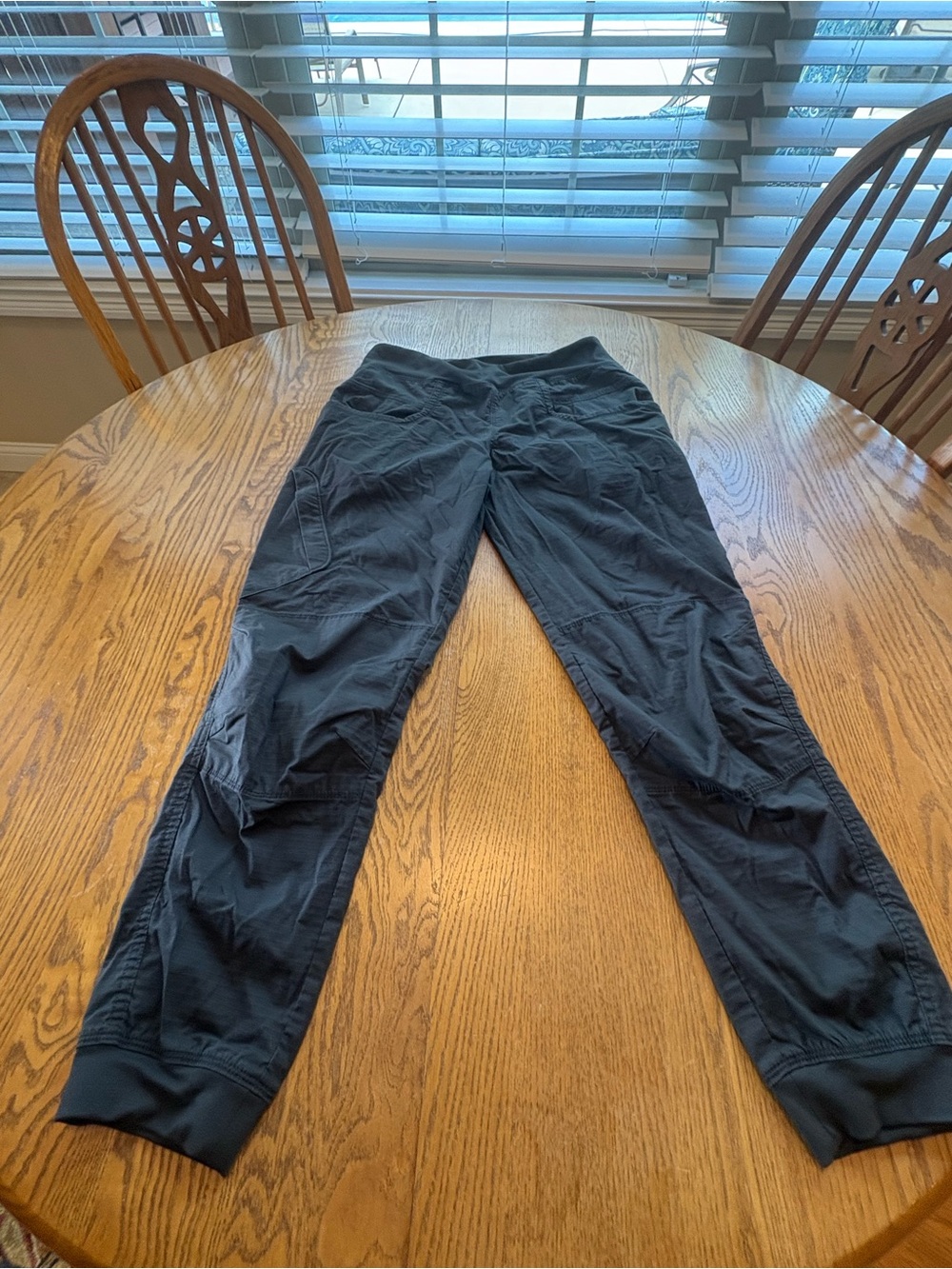 Prana Kanab Climbing Pants Joggers Dark Gray Organic Cotton Blend EUC M